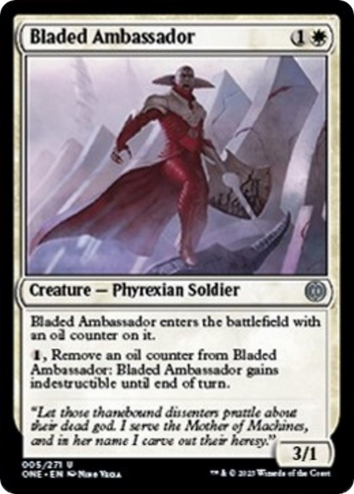 Image for Bladed Ambassador (5) [Phyrexia: All Will Be One]