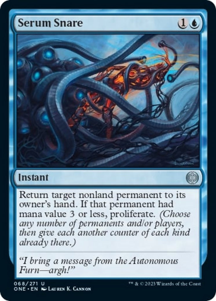 Image for Serum Snare (68) [Phyrexia: All Will Be One]