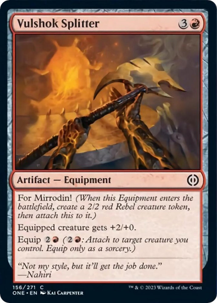 Image for Vulshok Splitter (156) [Phyrexia: All Will Be One]