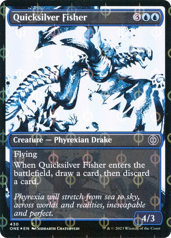 Image for Quicksilver Fisher (Showcase) (Step-and-Compleat Foil) (430) [Phyrexia: All Will Be One]