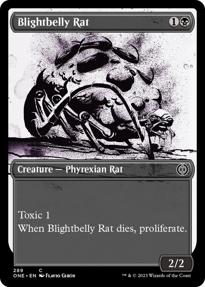 Image for Blightbelly Rat (Showcase) (289) [Phyrexia: All Will Be One]