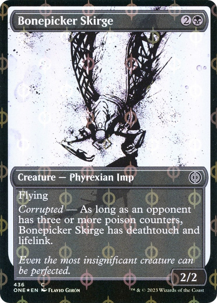 Image for Bonepicker Skirge (Showcase) (Step-and-Compleat Foil) (436) [Phyrexia: All Will Be One]