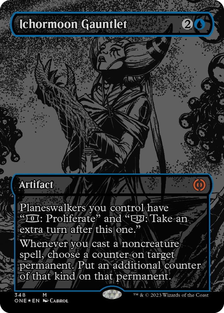 Image for Ichormoon Gauntlet (Oil Slick Raised Foil) (348) [Phyrexia: All Will Be One]