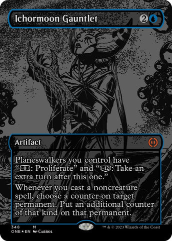 Image for Ichormoon Gauntlet (Oil Slick Raised Foil) (348) [Phyrexia: All Will Be One]