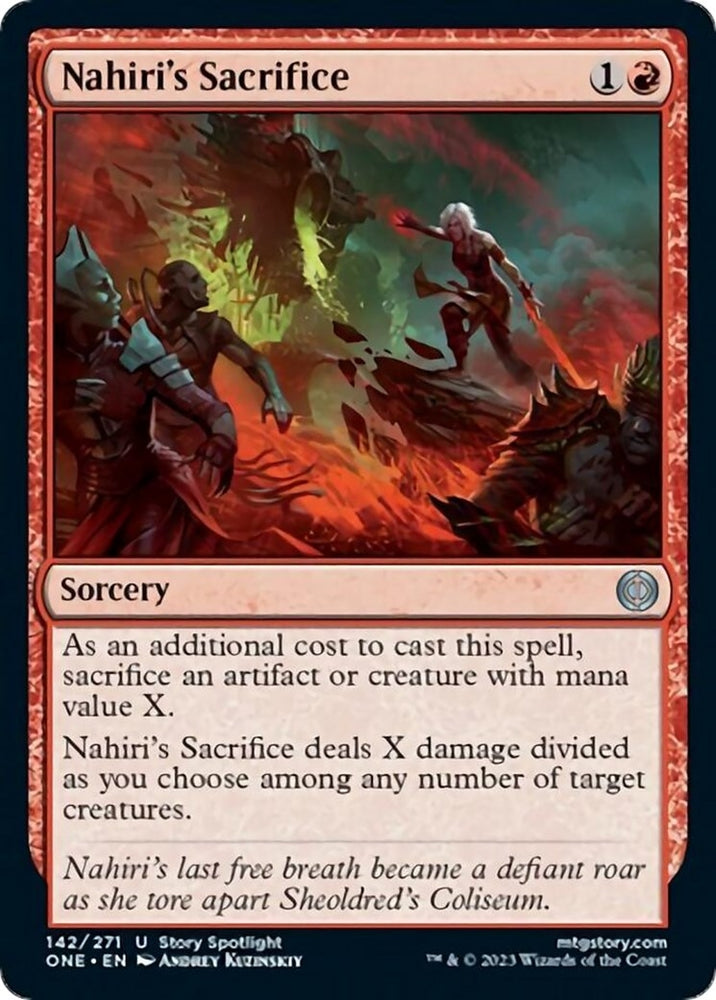 Image for Nahiri's Sacrifice (142) [Phyrexia: All Will Be One]