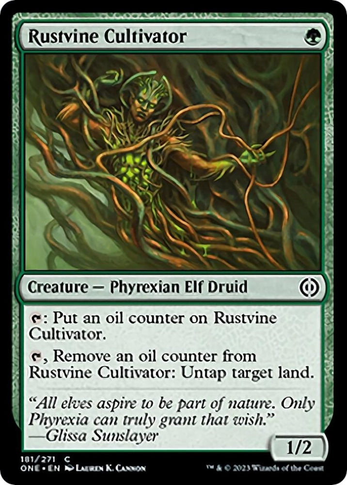 Image for Rustvine Cultivator (181) [Phyrexia: All Will Be One]