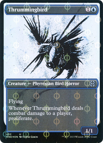 Image for Thrummingbird (Showcase) (Step-and-Compleat Foil) (432) [Phyrexia: All Will Be One]