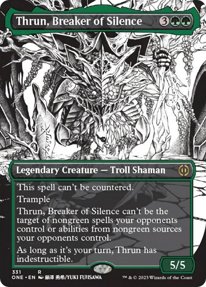 Image for Thrun, Breaker of Silence (Borderless) (331) [Phyrexia: All Will Be One]