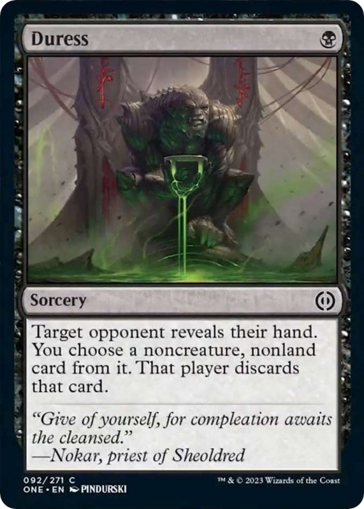 Image for Duress (92) [Phyrexia: All Will Be One]