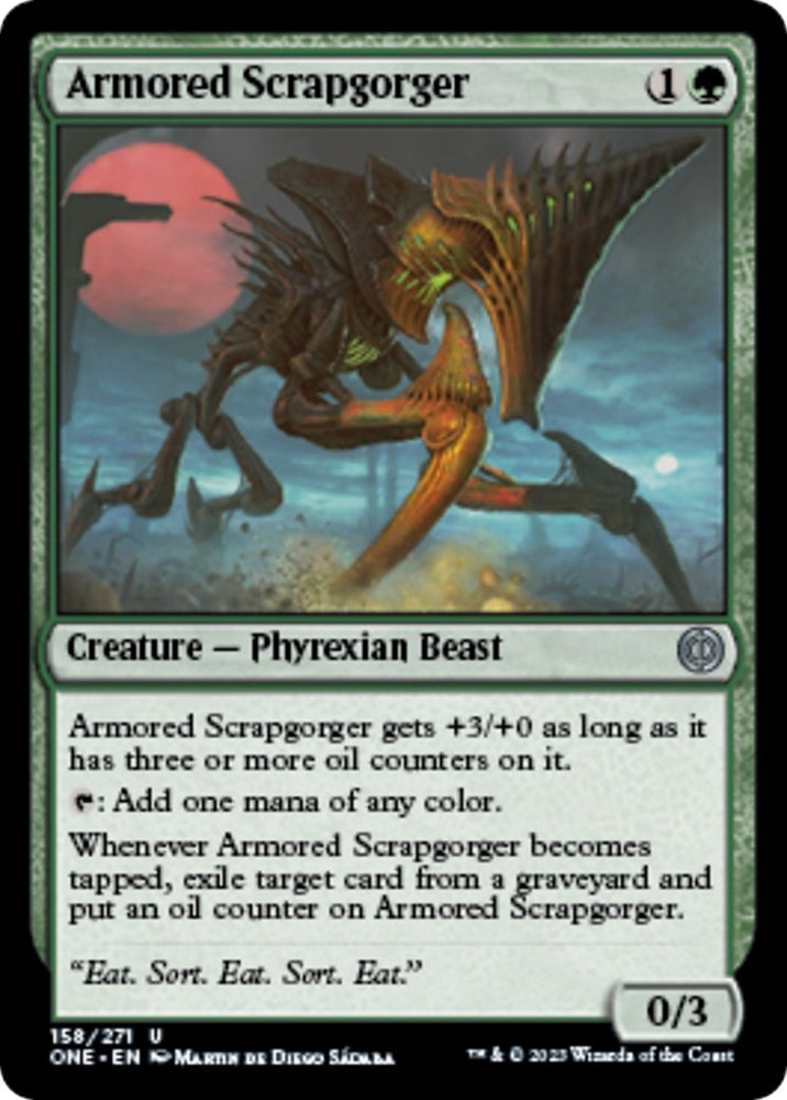 Image for Armored Scrapgorger (158) [Phyrexia: All Will Be One]