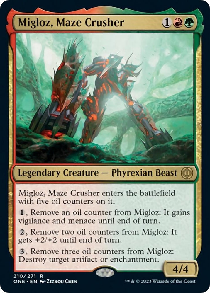 Image for Migloz, Maze Crusher (210) [Phyrexia: All Will Be One]