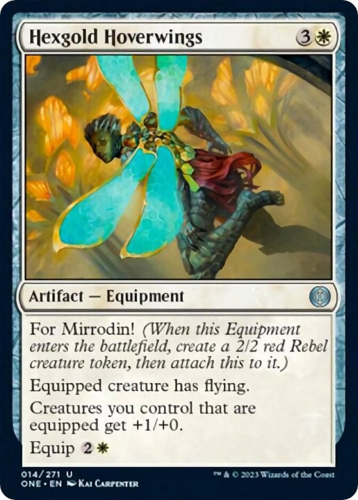 Image for Hexgold Hoverwings (14) [Phyrexia: All Will Be One]