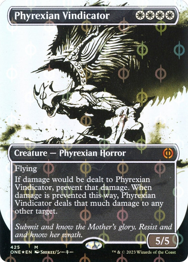 Image for Phyrexian Vindicator (Showcase) (Step-and-Compleat Foil) (425) [Phyrexia: All Will Be One]