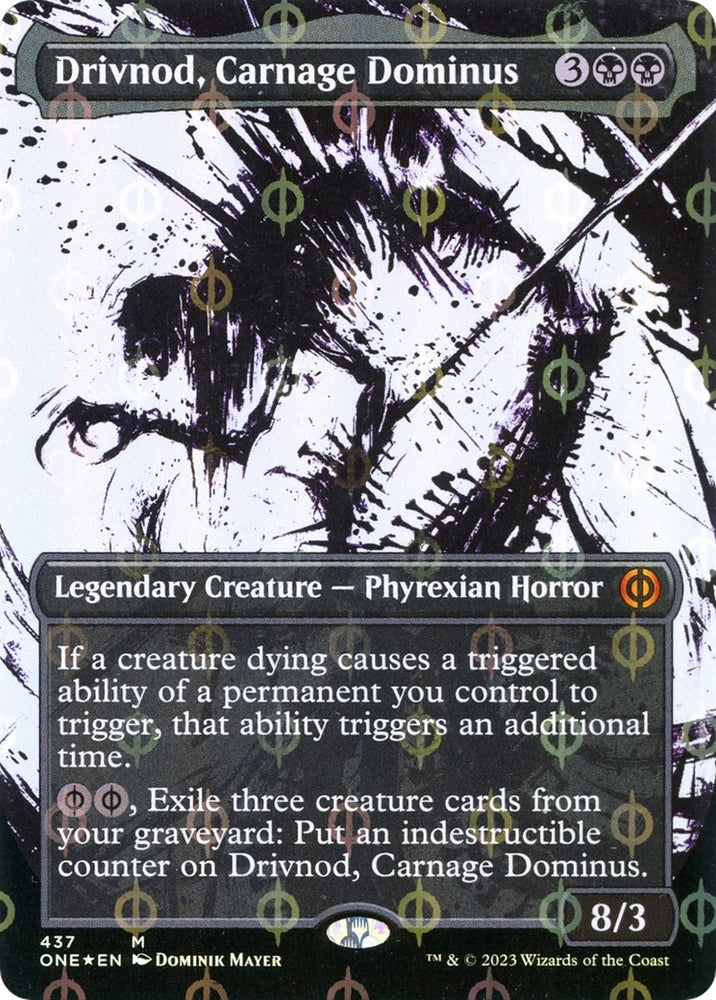 Image for Drivnod, Carnage Dominus (Showcase) (Step-and-Compleat Foil) (437) [Phyrexia: All Will Be One]