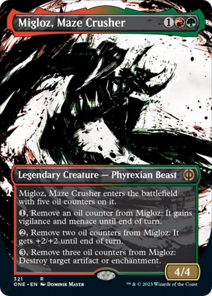 Image for Migloz, Maze Crusher (Showcase) (321) [Phyrexia: All Will Be One]