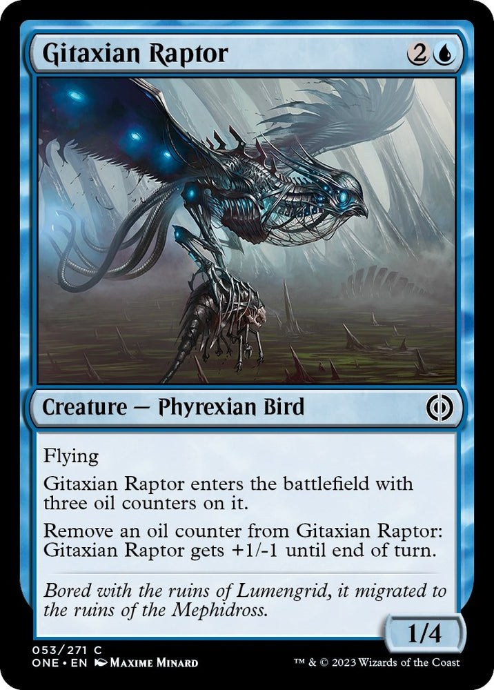 Image for Gitaxian Raptor (53) [Phyrexia: All Will Be One]