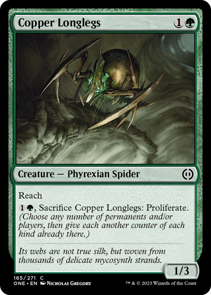 Image for Copper Longlegs (165) [Phyrexia: All Will Be One]