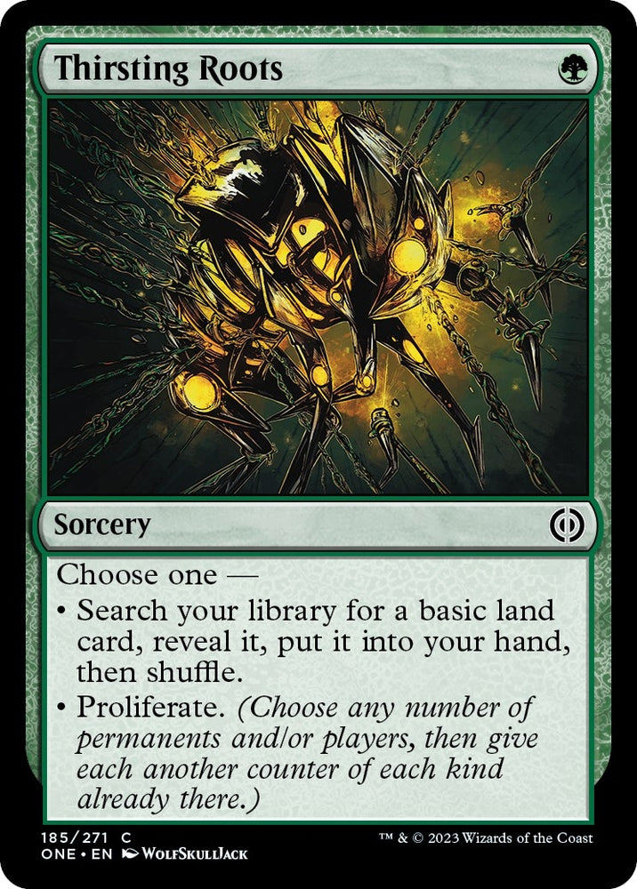 Image for Thirsting Roots (185) [Phyrexia: All Will Be One]