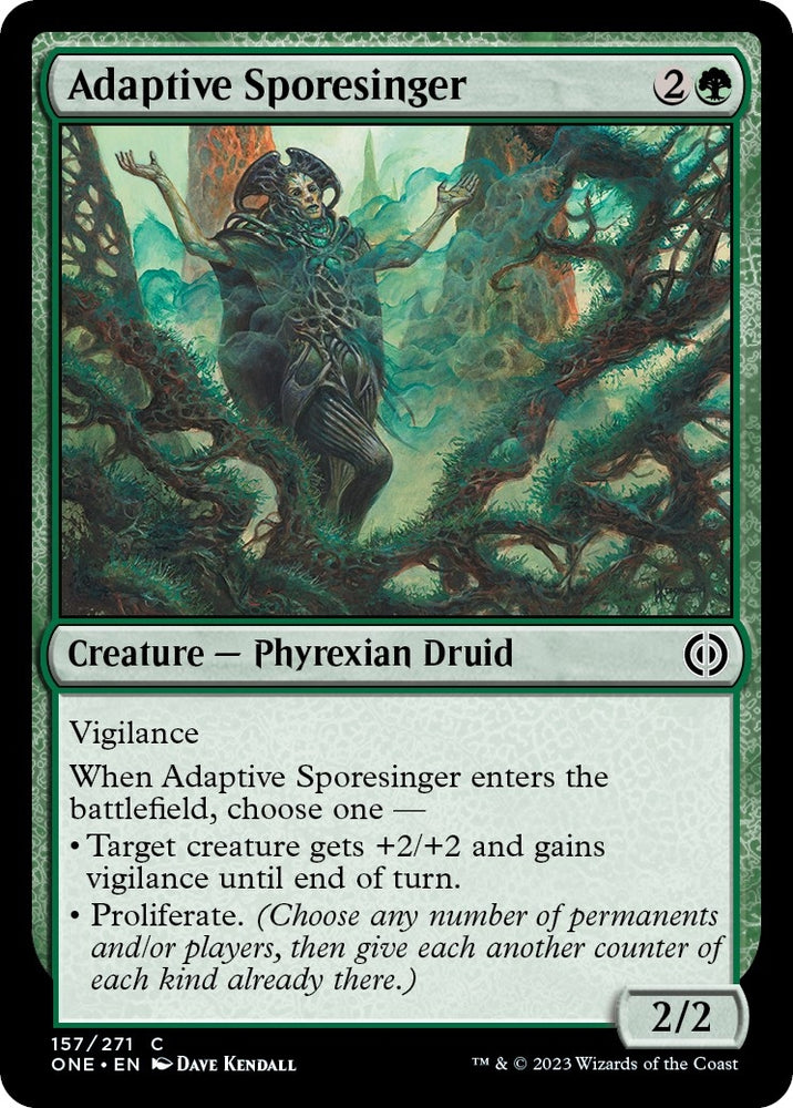 Image for Adaptive Sporesinger (157) [Phyrexia: All Will Be One]
