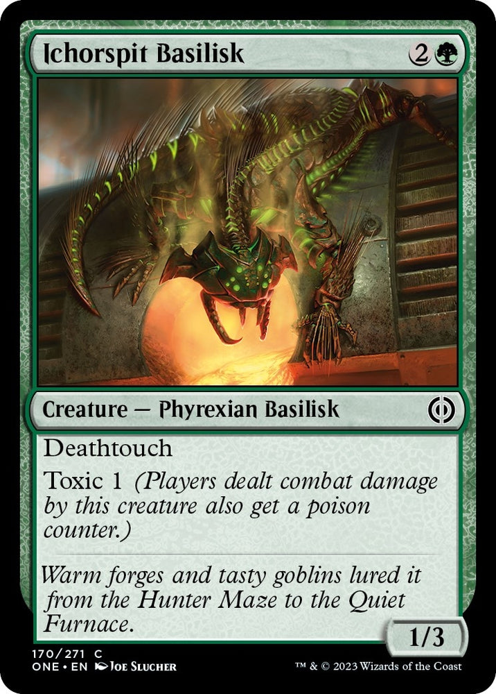 Image for Ichorspit Basilisk (170) [Phyrexia: All Will Be One]