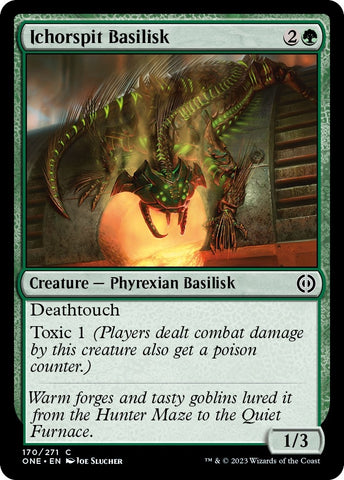 Image for Ichorspit Basilisk (170) [Phyrexia: All Will Be One]