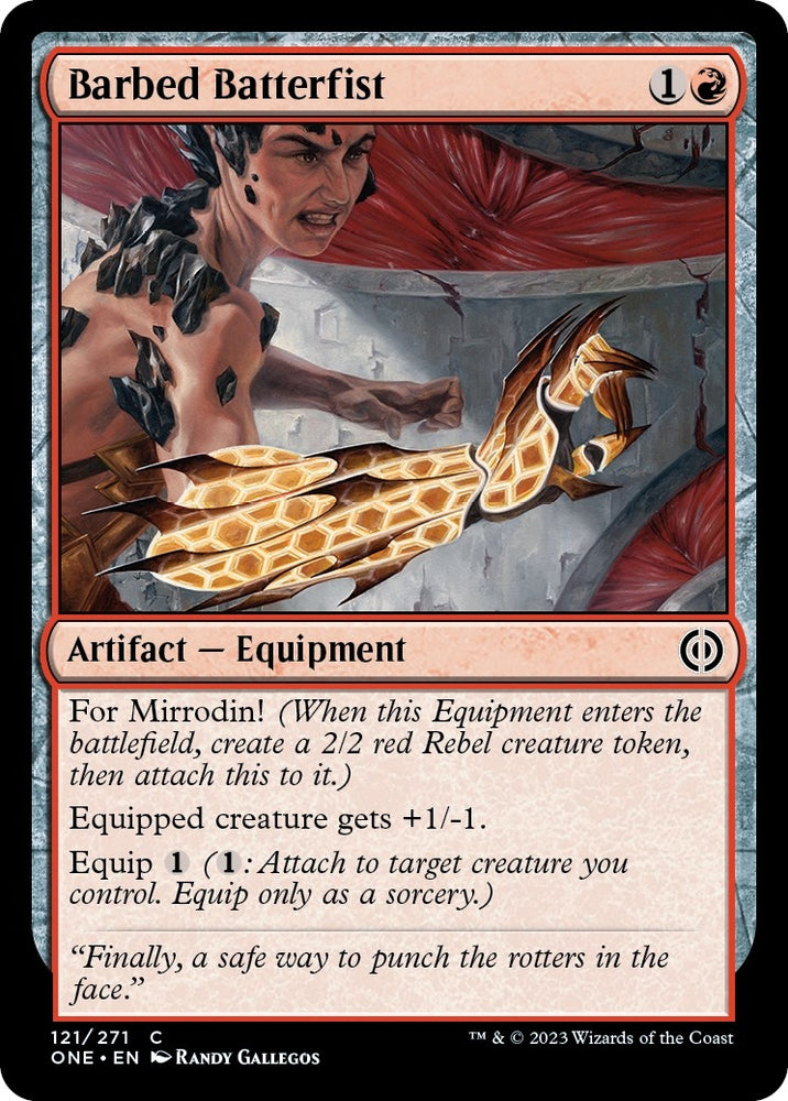 Image for Barbed Batterfist (121) [Phyrexia: All Will Be One]