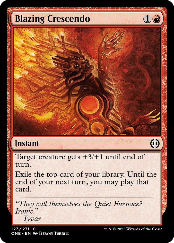 Image for Blazing Crescendo (123) [Phyrexia: All Will Be One]