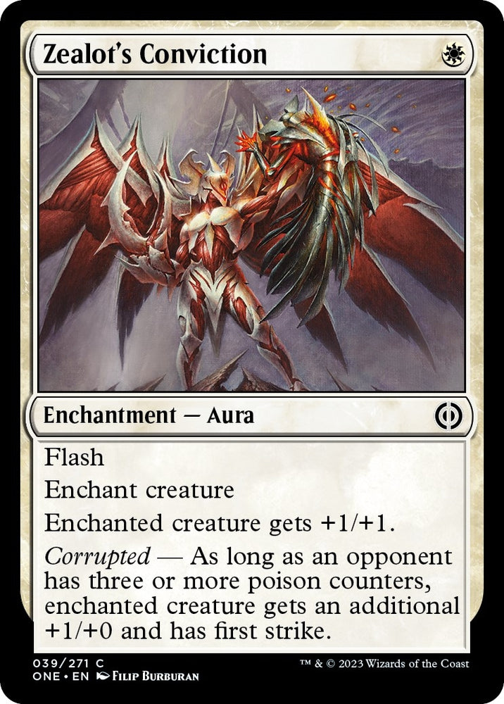 Image for Zealot's Conviction (39) [Phyrexia: All Will Be One]