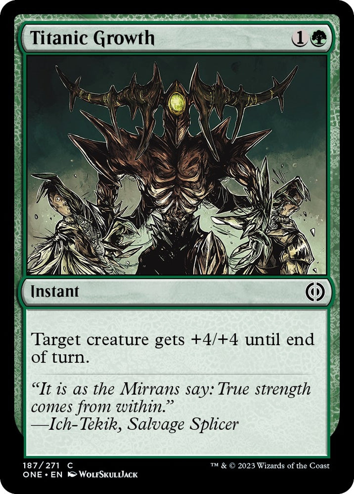 Image for Titanic Growth (187) [Phyrexia: All Will Be One]