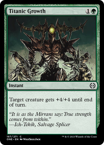 Image for Titanic Growth (187) [Phyrexia: All Will Be One]