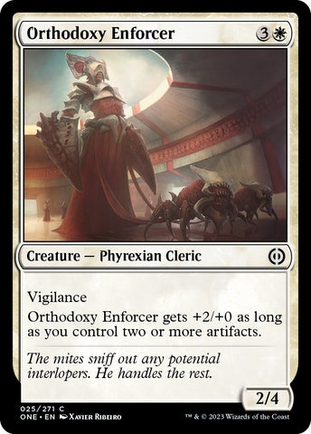 Image for Orthodoxy Enforcer (25) [Phyrexia: All Will Be One]