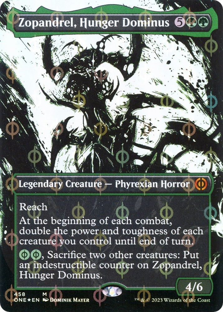 Image for Zopandrel, Hunger Dominus (Showcase) (Step-and-Compleat Foil) (458) [Phyrexia: All Will Be One]