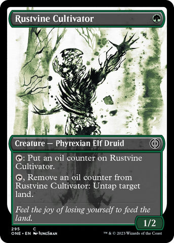 Image for Rustvine Cultivator (Showcase) (295) [Phyrexia: All Will Be One]