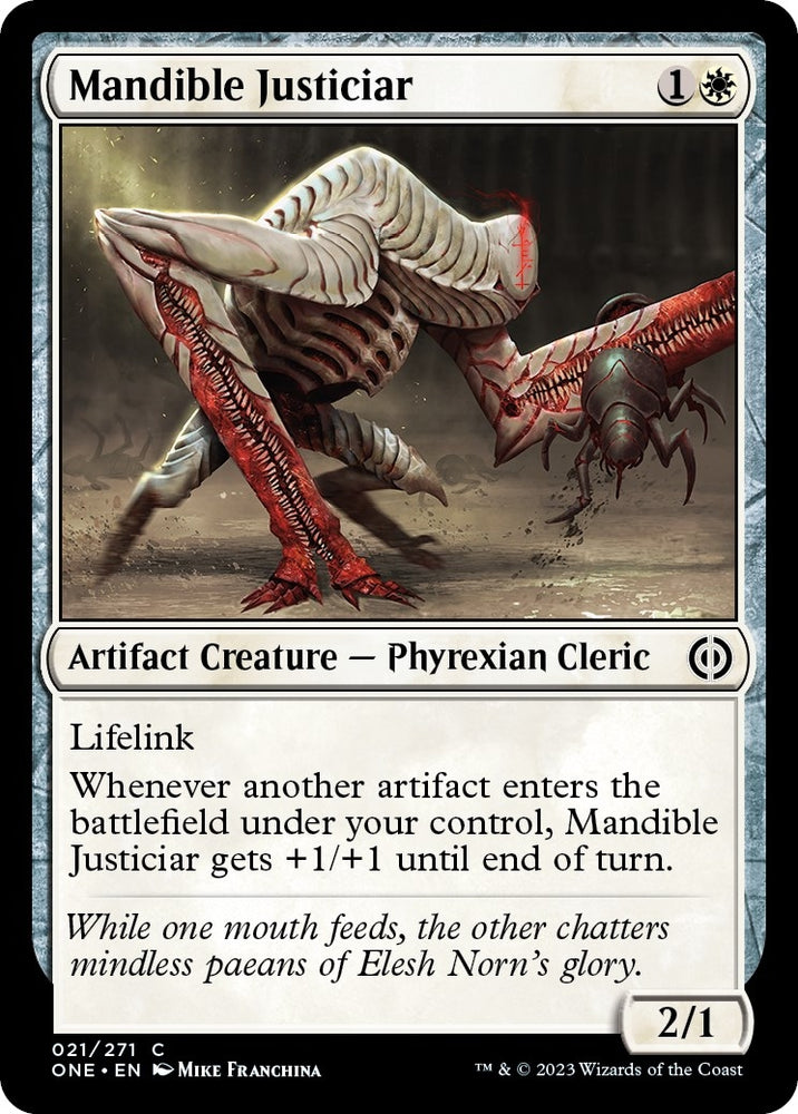 Image for Mandible Justiciar (21) [Phyrexia: All Will Be One]