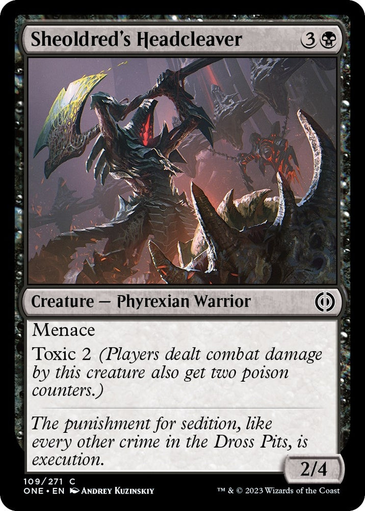 Image for Sheoldred's Headcleaver (109) [Phyrexia: All Will Be One]