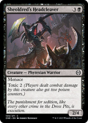 Image for Sheoldred's Headcleaver (109) [Phyrexia: All Will Be One]