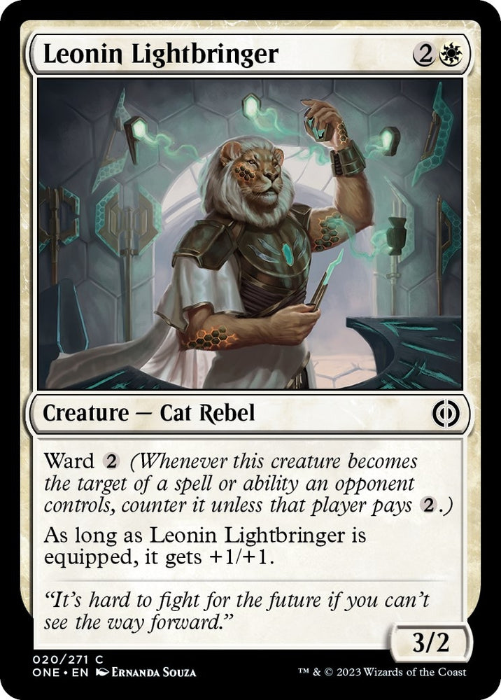 Image for Leonin Lightbringer (20) [Phyrexia: All Will Be One]