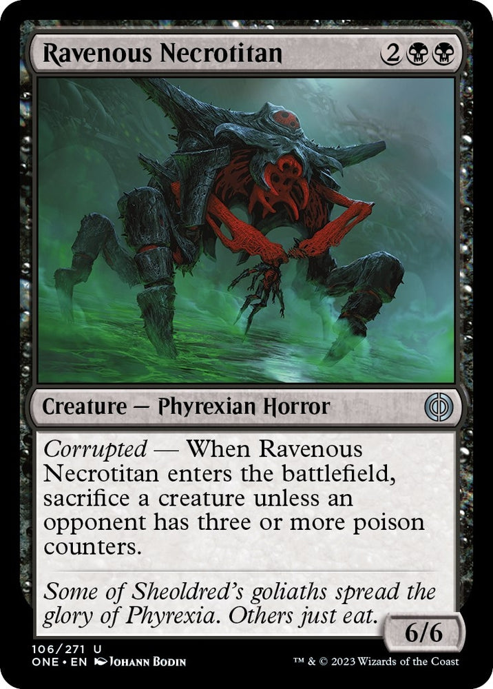 Image for Ravenous Necrotitan (106) [Phyrexia: All Will Be One]