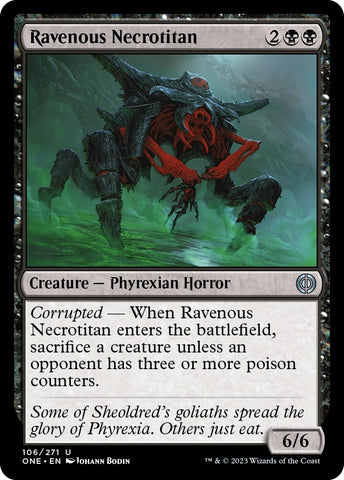 Image for Ravenous Necrotitan (106) [Phyrexia: All Will Be One]