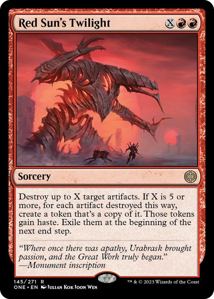 Image for Red Sun's Twilight (145) [Phyrexia: All Will Be One]