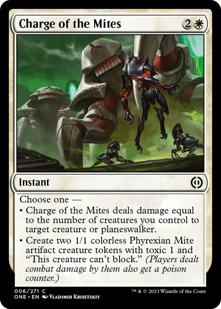 Image for Charge of the Mites (6) [Phyrexia: All Will Be One]