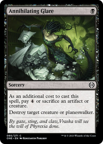 Image for Annihilating Glare (80) [Phyrexia: All Will Be One]