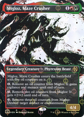 Image for Migloz, Maze Crusher (Showcase) (Step-and-Compleat Foil) (470) [Phyrexia: All Will Be One]
