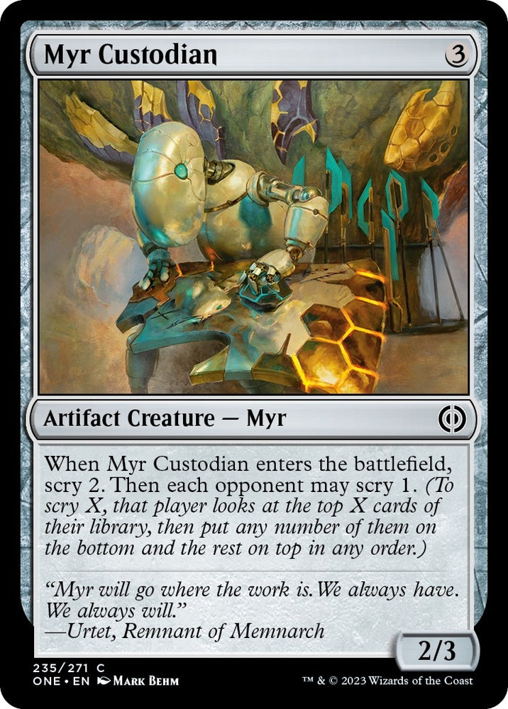 Image for Myr Custodian (235) [Phyrexia: All Will Be One]