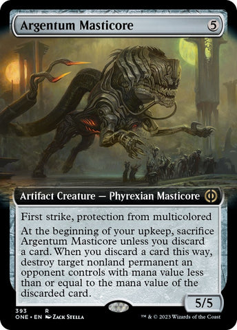 Image for Argentum Masticore (Extended Art) (393) [Phyrexia: All Will Be One]