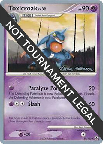 Image for Toxicroak - 2008 (Tristan Robinson) (31/100) - Pokemon