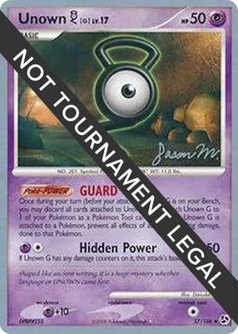 Image for Unown [G] - 2009 (Jason Martinez) (57/106) - Pokemon