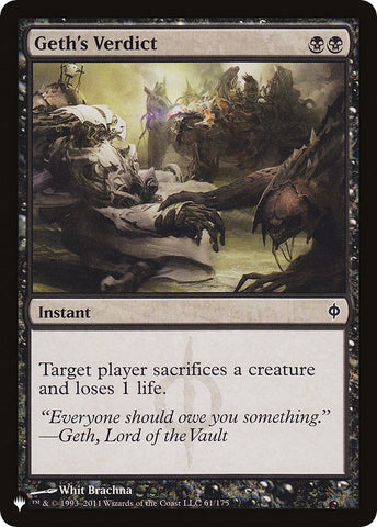 Image for Geth's Verdict (61) [The List Reprints]