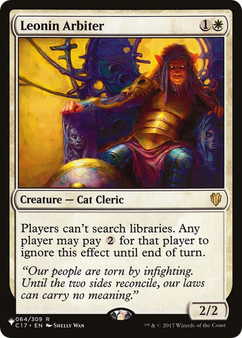 Image for Leonin Arbiter (64) [The List Reprints]