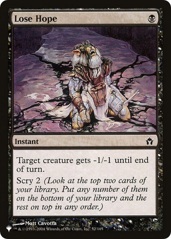 Image for Lose Hope (52) [The List Reprints]